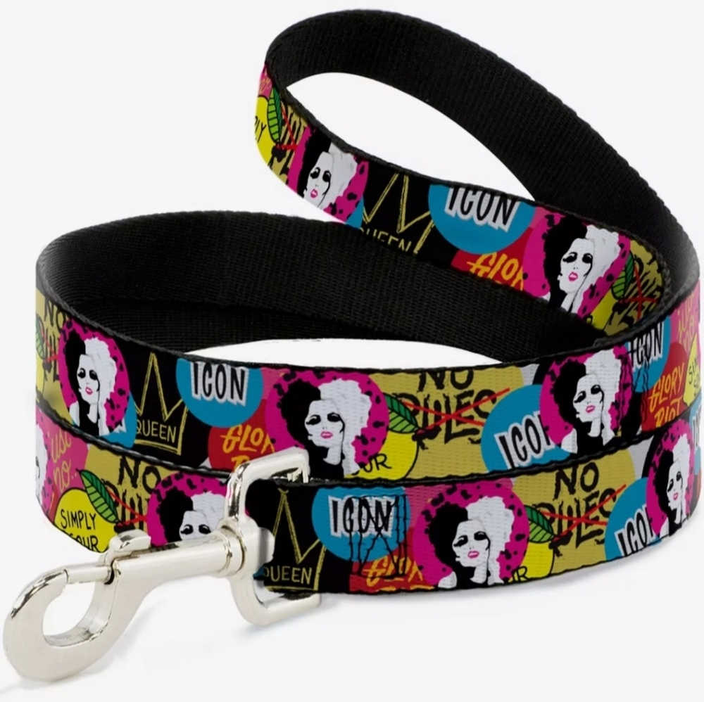 New Buckle-Down Dog Leash~Cruella de Vil~Cruel World~Disney~6 Feet